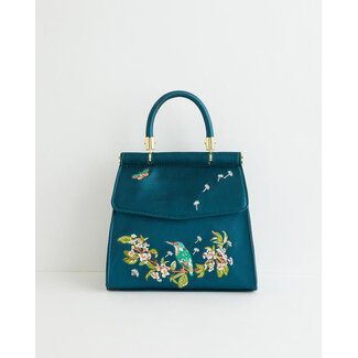 Fable England Morning Song Kingfisher Mini Teal Tote