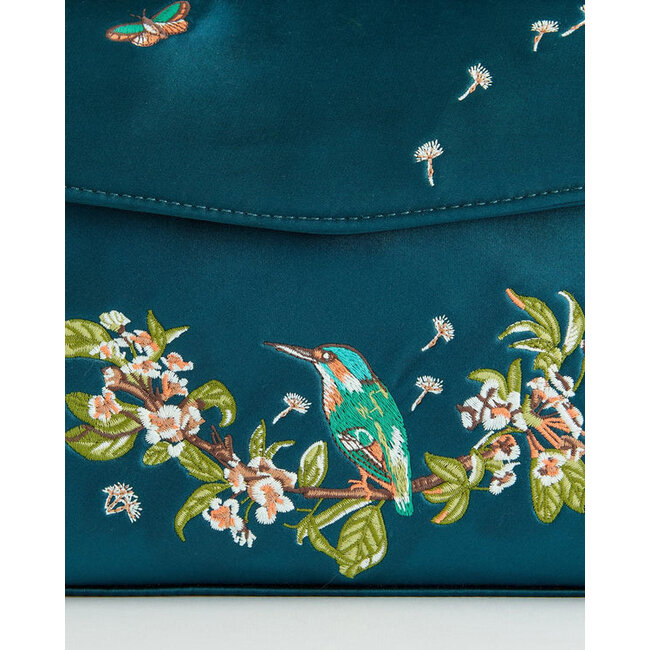 Fable England Morning Song Kingfisher Mini Teal Tote