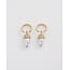 Fable England Acorn Pearl Hoops