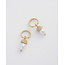 Fable England Acorn Pearl Hoops