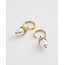 Fable England Acorn Pearl Hoops