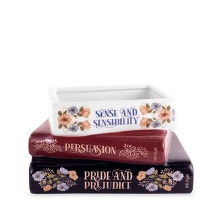 Stacked Books Planter - Jane Austen