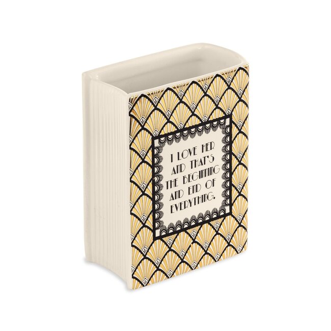 Small Book Vase - Great Gatsby