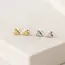 Lover’s Tempo Everly Heart Stud Earrings (gold or silver)
