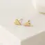 Lover’s Tempo Everly Heart Stud Earrings (gold or silver)