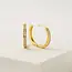 Lover’s Tempo Desi 20mm Cubic Zirconia Hoop Earring - Gold