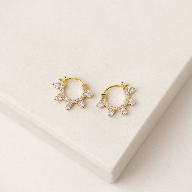 Lover’s Tempo Talia Hoop Earrings - Clear