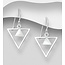 Sterling Sterling Triangle Dangle w/ (more colours)