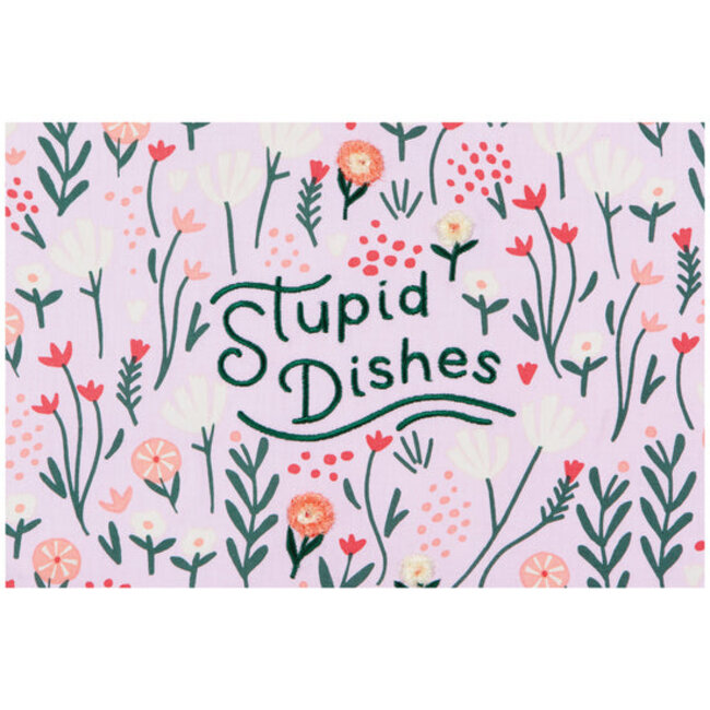 Stupid Dishes Dishtowel