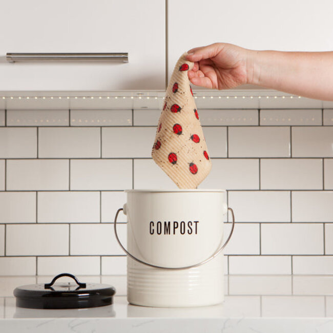 Fly Away Ladybug Swedish  Sponge Cloth