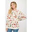 Mushroom Garden Print Sweatshirt