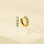 Lover’s Tempo Blue Opal Huggie Gold - 11mm
