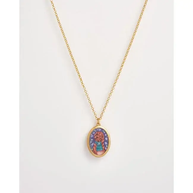 Fable England Fable Pet Portraits Doodle Pendant Necklace