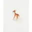 Fable England Enamel Fawn Brooch