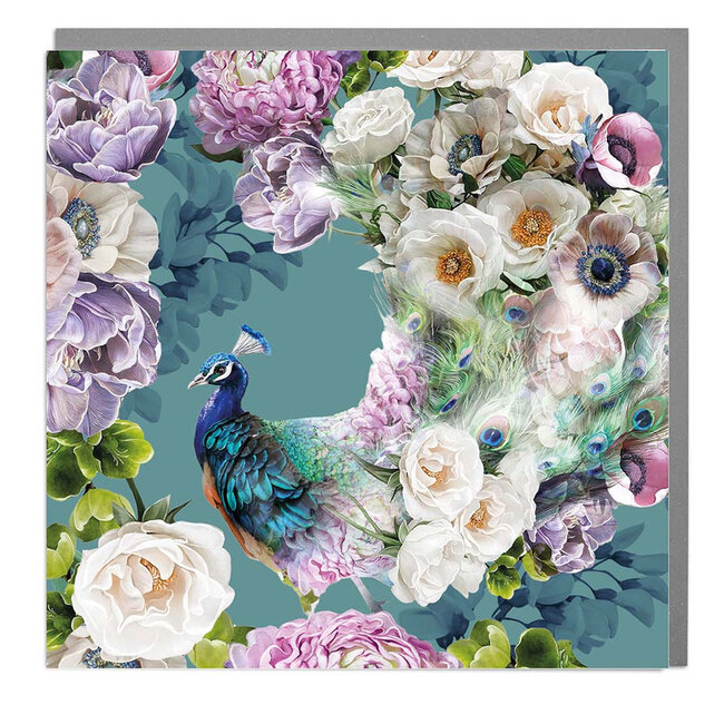 Notecards - Pack of 6 - Peacock Pattern