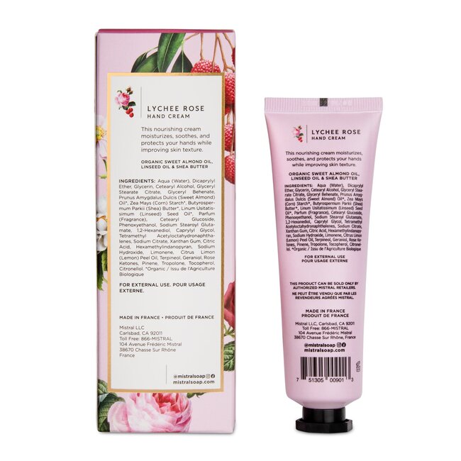 Mistral Luxe Hand Cream 2 fl oz - Lychee Rose