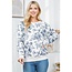 Peony Floral Print Sweatshirt