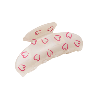 E&S Accessories Hair Claw With Outline Hearts