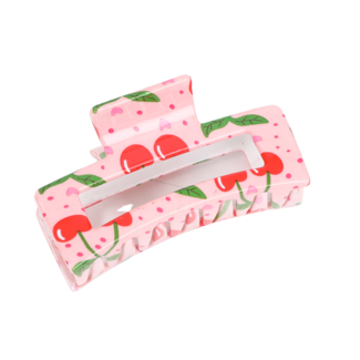 E&S Accessories Rectangular Cherry Hair Claw (more colours)