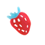 E&S Accessories Strawberry Shaped Hair Claw (more colours)