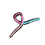 E&S Accessories Multi Coloured Criss-Cross Hair Claw (more colours)