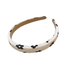 E&S Accessories White Headband with Black Flower