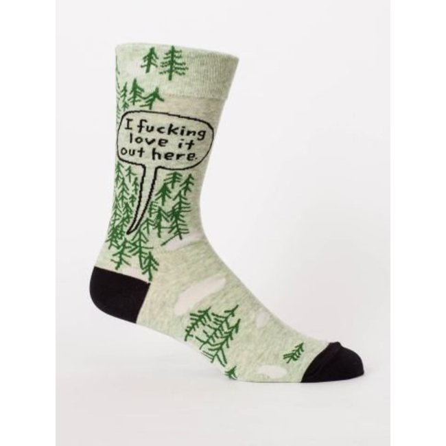 Blue Q Men's Socks-F*cking Love It Out Here