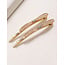 E&S Accessories Set of Pearl Barrettes with Cubic Zirconia