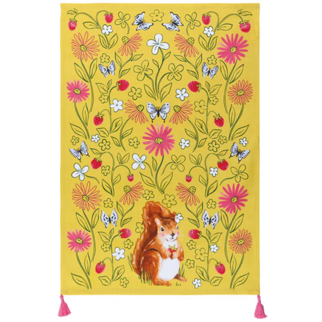 Mr. Squirrel Tea Towel