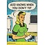 Ephemera Magnet - God Knows When You Don't Tip