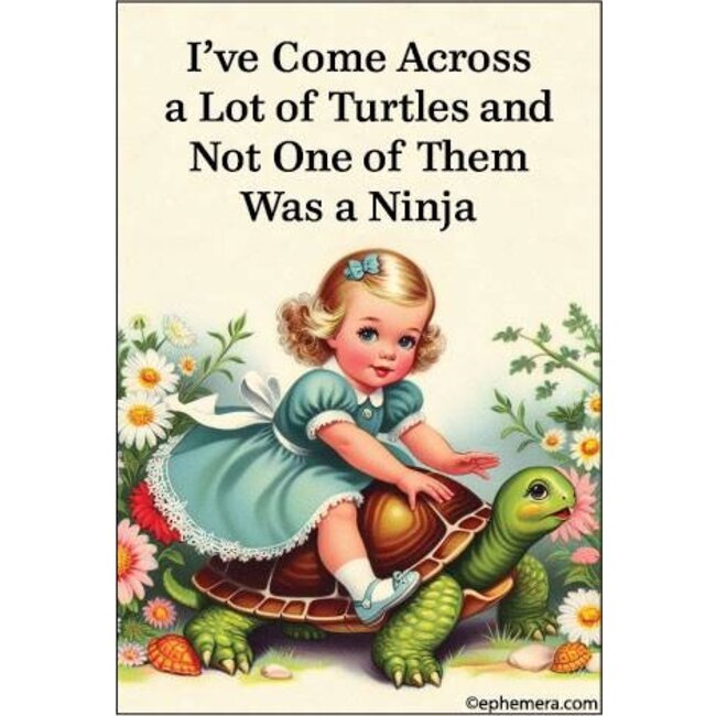 Ephemera Magnet - I've Come Across A Lot Of Turtles