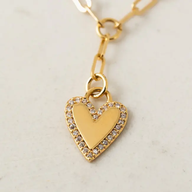 Lover’s Tempo Verona Pave Heart Layered Necklace