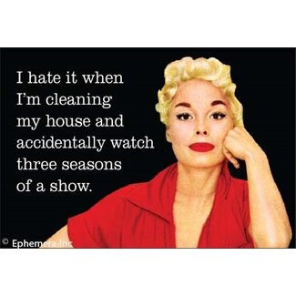 Ephemera Magnet - I Hate it When I'm Cleaning