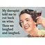 Ephemera Magnet - My Therapist Told me to Cut Back On Wine