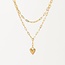 Lover’s Tempo Verona Pave Heart Layered Necklace