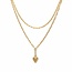 Lover’s Tempo Verona Pave Heart Layered Necklace