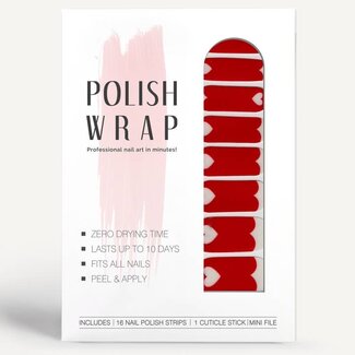 Polish Wrap Nail Polish Strips - Queen of Hearts