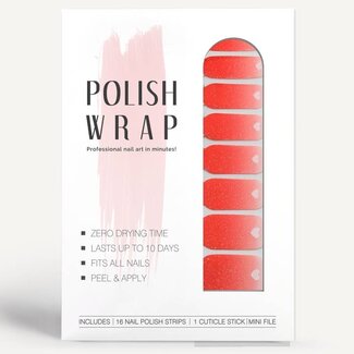 Polish Wrap Nail Polish Strips - Shimmery Hearts