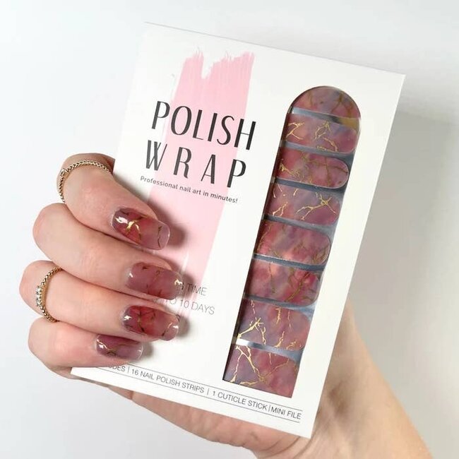 Polish Wrap Nail Polish Strips - Rose Quartz