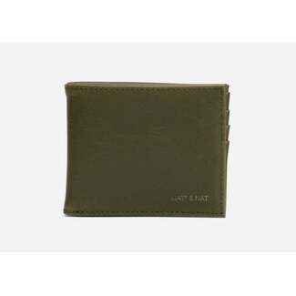 Matt & Nat Rubben Vintage Men's Folded Wallet in Olive