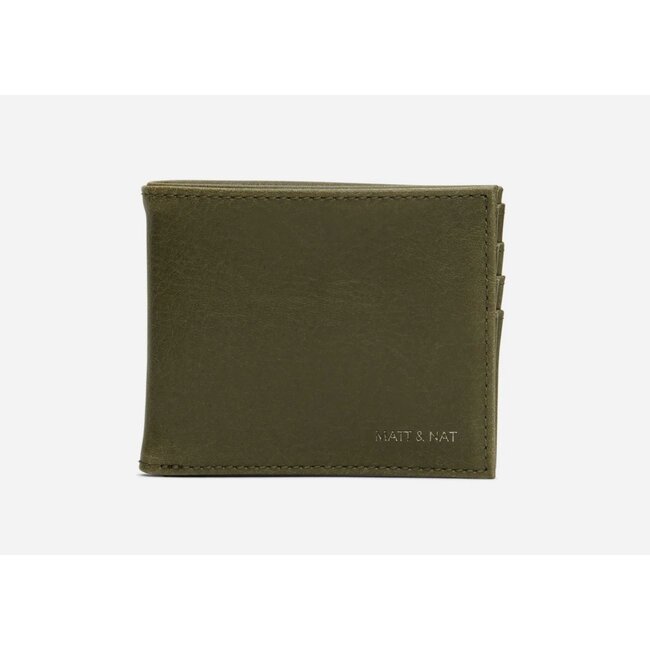 Matt & Nat Rubben Vintage Men's Folded Wallet in Olive