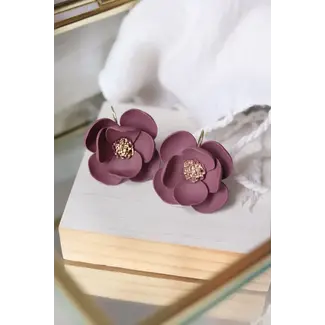 Petal & Posy Eventide Bloom Earrings in Beet