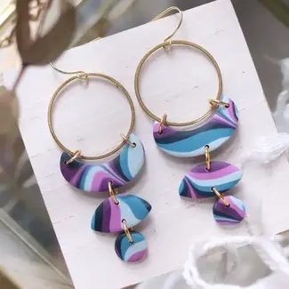 Petal & Posy Moon Cycle Earrings in Mood