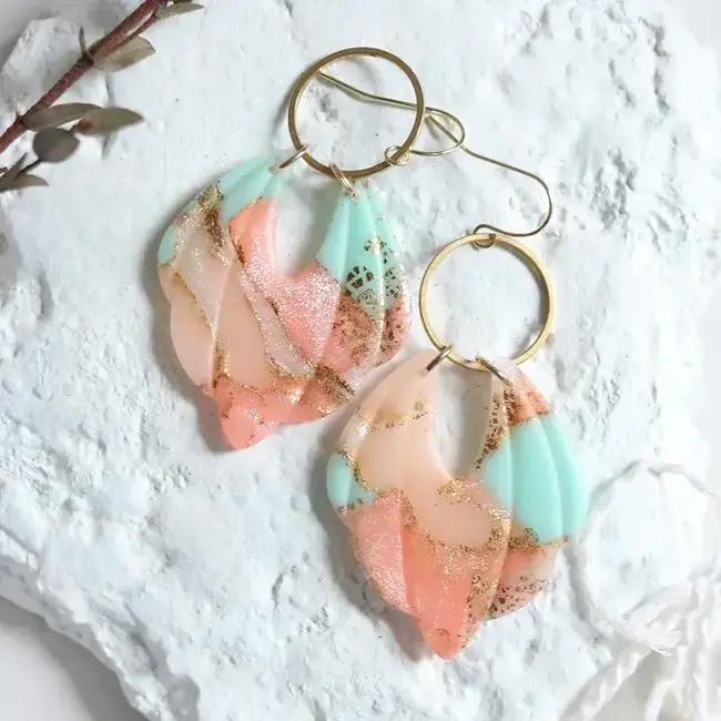 Petal & Posy Songbird Earrings in Parrotlet Vol 2