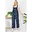 Beatrix - Cord Overalls in Bird Print