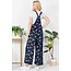 Beatrix - Cord Overalls in Bird Print