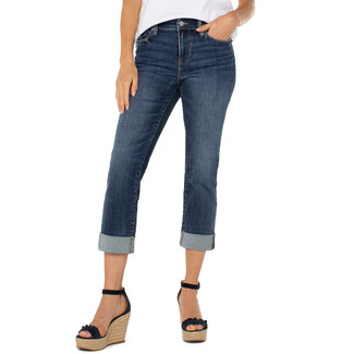 Liverpool Los Angeles Charlie Crop Wide Rolled Cuff Jeans