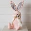 Lighted Pink Gnome With Bunny Ears
