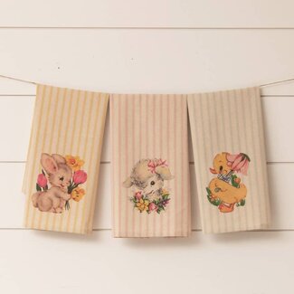 Tea Towels - Vintage Spring Animals (more designs)