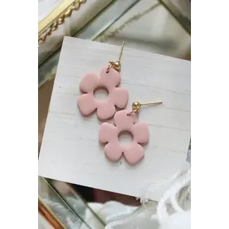 Petal & Posy Groove Earrings in Fresco